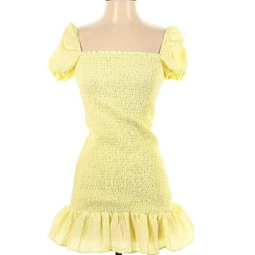 Zara Yellow Cocktail Dress